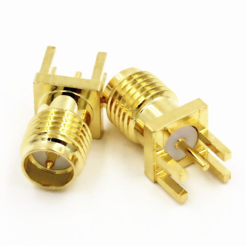 10pcs RP-SMA female Edge mount PCB board receptacle  RF connector