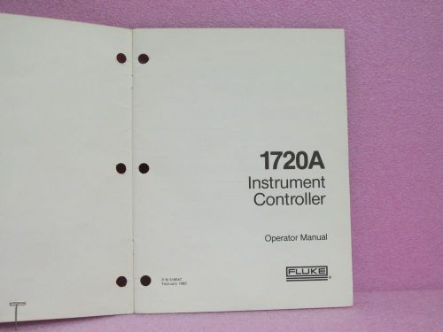 Fluke manual 1720a instrument controller operator manual (feb 1980) for sale