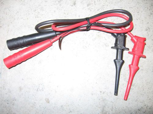 Fluke mini pincer test leads, 12 in. l for sale