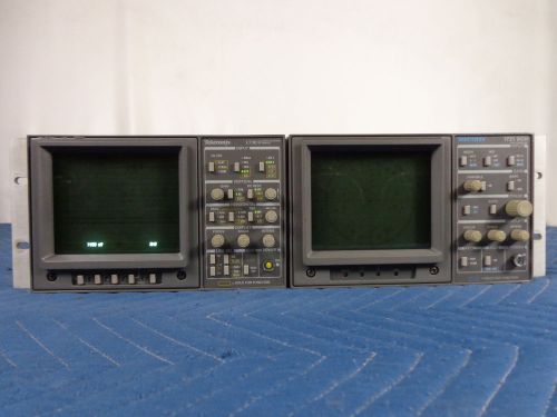 TEKTRONIX 1730D DIGITAL WAVEFORM MONITOR &amp; 1721 SCH VECTORSCOPE (PARTS/REPAIR)