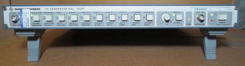 Rohde and schwarz sgpf tv television pal generator 2016.4049.03 for sale