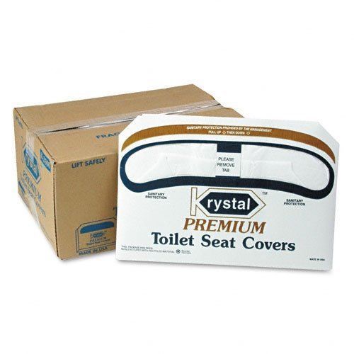 Krystal k2500 premium half-fold toilet seat covers, 250 covers/box, 10 for sale