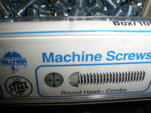 3/8-16 X 3/4&#034; Round head slotted phillips machine screws zinc (64) total  3/8&#034;