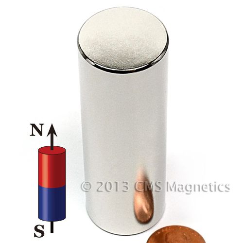 N45 cylindrical neodymium magnet dia 1&#034;x3&#034; ndfeb rare earth magnet 20 pc for sale