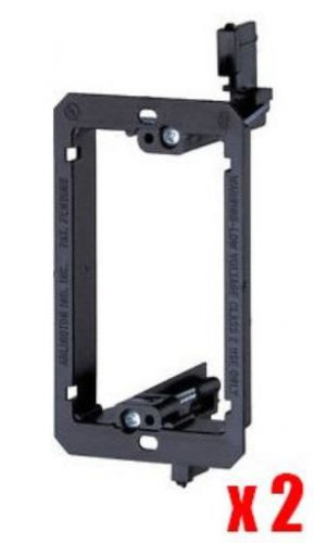 iMBAPrice? Single Gang (1-Gang) Low Voltage Mounting Bracket - Black (Pack of 2)