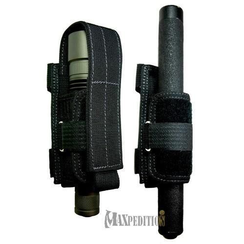 Maxpedition 1708B Black Nylon w/ Teflon Universal Flashlight/Baton Sheath Holder