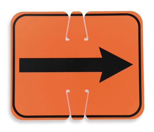 Cortina 03-550-2wa - abs plastic traffic cone sign &#034;reversible arrow&#034; 11&#034; x 13&#034; for sale