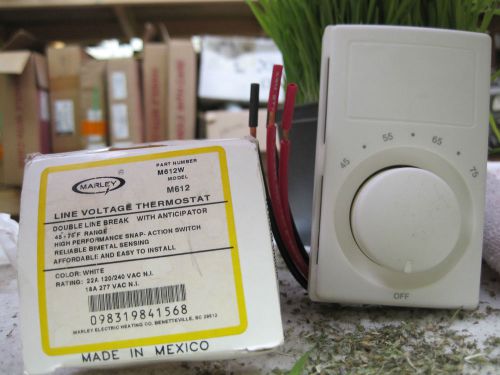 MARLEY M612W LINE VOLTAGE THERMOSTAT 22A 120/240V~ 18A 277V~