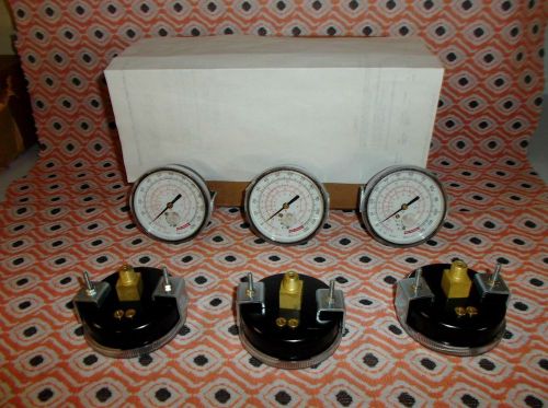 :Box of 12 Pressure Gauges [ new old stock ] 120 PSI 30 in vacuum