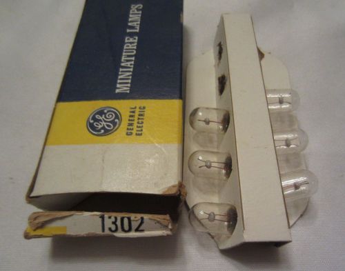 Box Of 6 GE General Electric 1302 GE1302 Miniature Light Bulbs Lamps