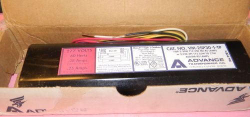 ADVANCE BALLAST (VM-2SP30-1-TP) CLASS P 277V .28AMPS 2-30WATT RAPID START *NIB*