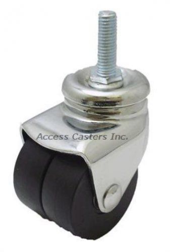 25SBDGT 2-1/2&#034; Glass Filled Nylon Wheel, Threaded Stem Swivel Caster, 400 lb Cap