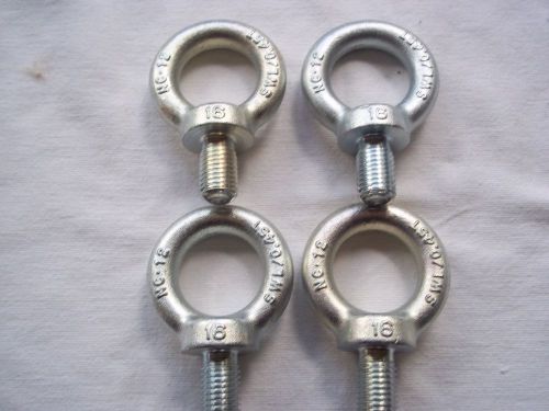 4 NEW 16 M 16MM EYE BOLT NC 12 SWL 0.45T  45T