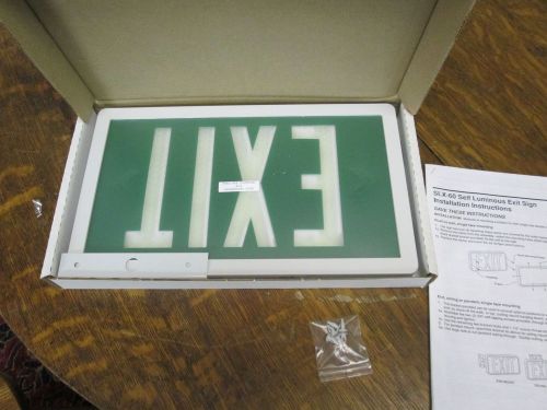 SLX-60 Self Luminous Exit Sign New