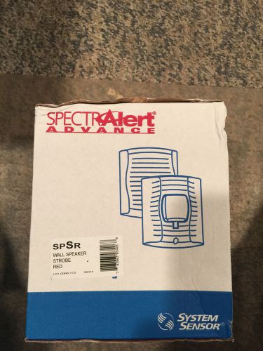 Spectra Alert Fire alarm SPSR wall speaker strobe red