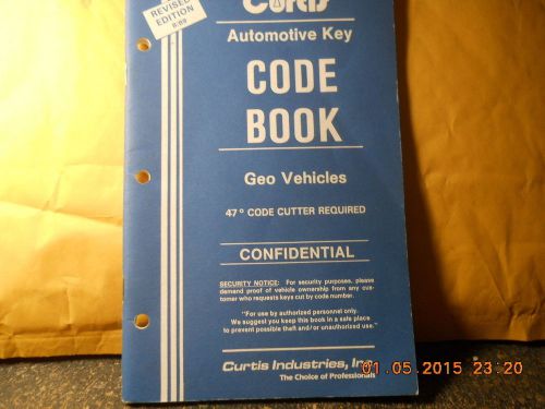 CURTIS CODE BOOK  (CHEVROLET  GEO VEHICLES)