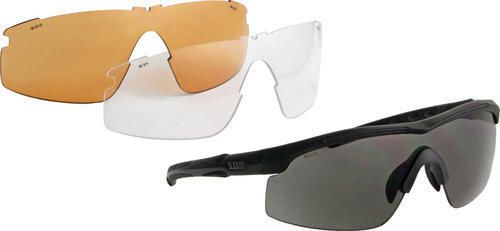 5.11 Tactical FTL52022 Sunglasses Raid 3 Lens Eyewear Matte Black Grilamid Tr