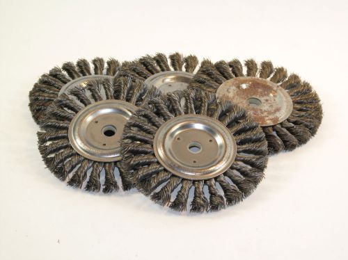 1 lot of 5 - Weiler 6&#034;  Twist Wire Wheel 9000 RPM MAX  pt# 8105 (#264)