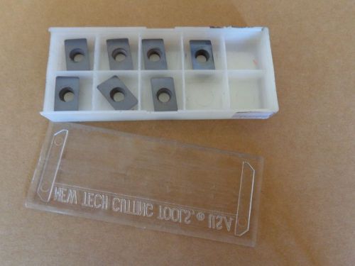 7 NEW TECH CARBIDE MILLING INSERTS EM15030E T520