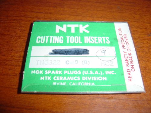 9 ntk ceramic inserts tng322 hc2 triangle type cutting tools machine shop logan for sale