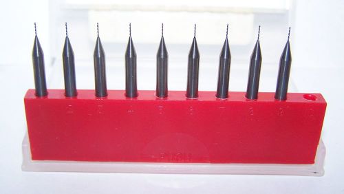 (9) .0138 NEW MICRO CARBIDE DRILLS SD40 0138