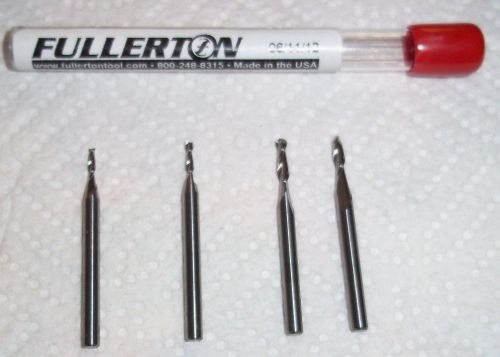 Machinist TooLs 4 Mix  1/16 Straight &amp; Ball Carbide Endmills Fullertons USA New