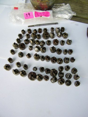 67-PCS, MIXED SIZES, AIRCRAFT -BACK  SPOT FACERS-USED -1/4&#034; PILOT