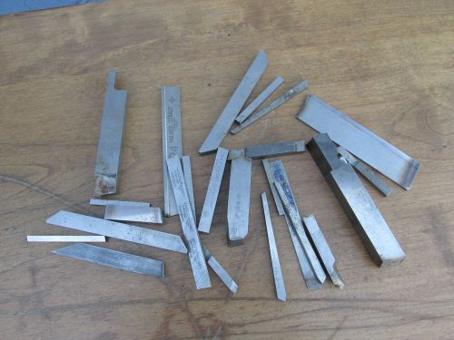 Machinist lathe cutting hss tool bits assorted lot 24 pc mo-max,empire,tantung for sale