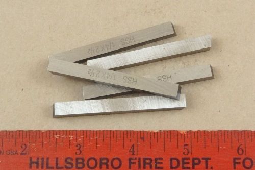 Lot of 5 new unused hss 1/4&#034; cutting tool bits 4 machinist metal turning lathe for sale