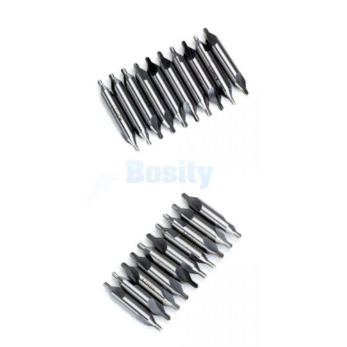 20pcs 3mm&amp;4mm Center Combined Drill Set Countersinks 60 Deg high speed steel New