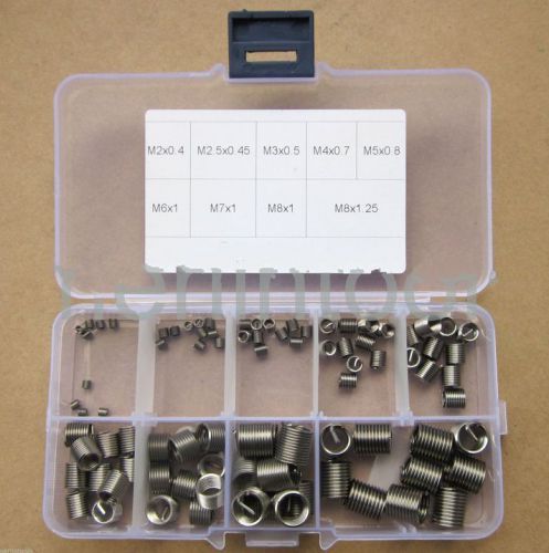 90pcs Helicoil Stainless Thread Repair Insert Assortment Kit M2 2.5 3 4 5 6 7 8