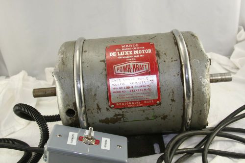 Powr Kraft AC Motor 1/2 HP 1725 RPM 115 V for Atlas Craftsman SouthBend Logan