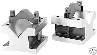 NEW 2-3/8 x 2-3/8 INCH PRECISION V-BLOCK &amp; CLAMP 2 SET