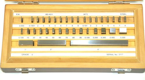 Fowler #53-677-136 36 Piece Gauge Block Set Grade 0