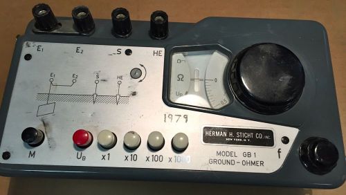 Herman H Sticht Co Model GB 1 Ground USED OHMER