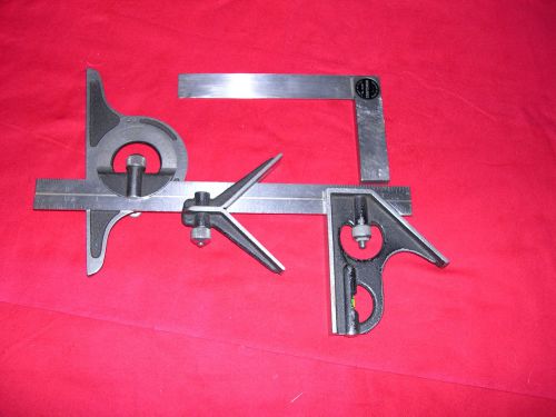 Craftsman 4piece combination square set plus craftsman # 40404 6&#034; square for sale