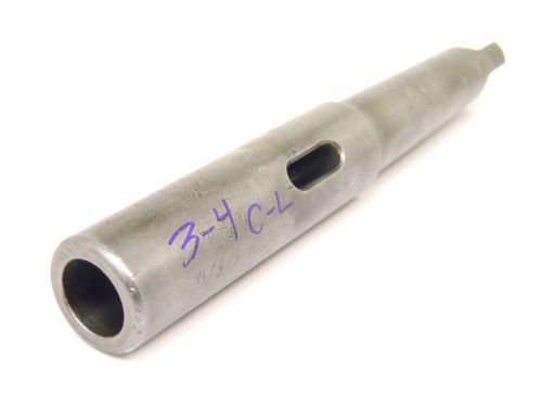 USED CHICAGO-LATROBE MORSE TAPER EXTENSION SOCKET #3MT Socket X #4MT Shank