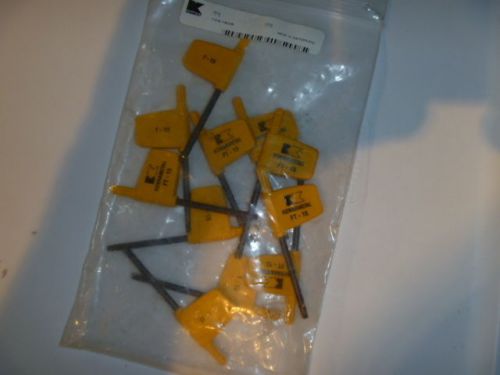 Kennametal ft15  ft 15 t-15 torx wrenches 11 units in this sal new free shipping for sale