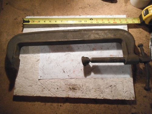 Armstrong heavy duty c-clamp 16&#034; opening 3-1/2&#034; wide - used for sale