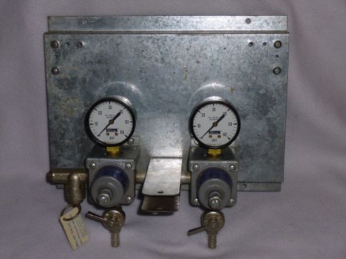 Perlick Secondary Co2 Compressed Gas Regulators 200 PSI with Valves &amp; Gauges!