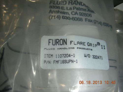 FURON STRAIGHT UNION 1&#034;     PN:  FMF16SUPN-1