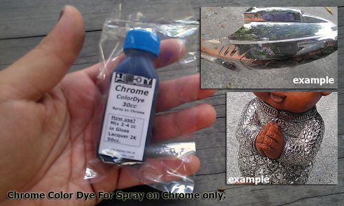 Chrome Color Dye For Spray On Chrome Ready Used 30cc