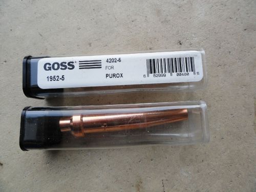 Goss Cutting Torch Tips, 1952-5 ( ESAB #4202-5 )