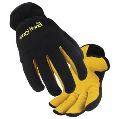 Revco Black Stallion 15FH-BLK Polar Fleece/Grain Pigskin Winter Gloves, Small