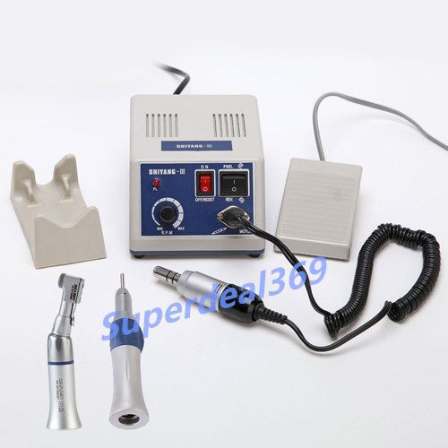 35K Dental Electric Marathon Micro Motor N3 + Contra Angle + Straight Handpiece