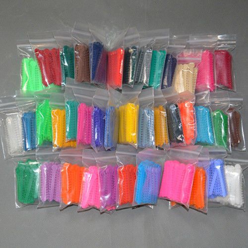 20 Packs Dental Orthodontics Elastic Ligature Ties 36 Colors For Choice