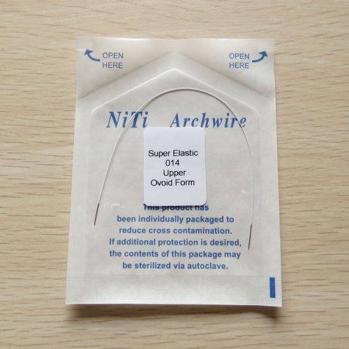 1 Pack Niti Super Elastic White Color Orthodontics Arch Wire Round 014Upper