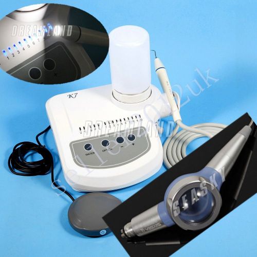 Dental Ultrasonic Scaler + Fiber Optic Handpiece fit EMS Woodpecker + Polisher