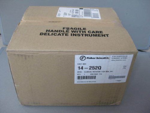 Fisher Scientific Clinical Rotator Model 341, Cat No.14-252Q,New in Original Box