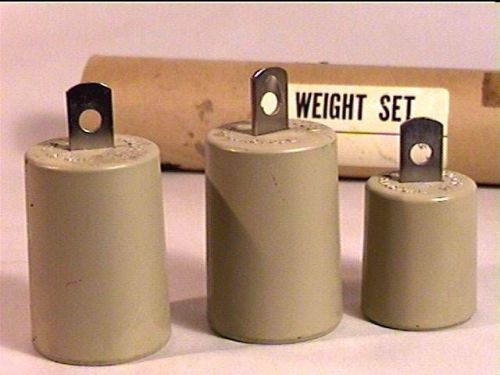 Vtg Ohaus Balance Scale Attachment Weight Set 707 147.5 295 Gram 500 1 Kilogram